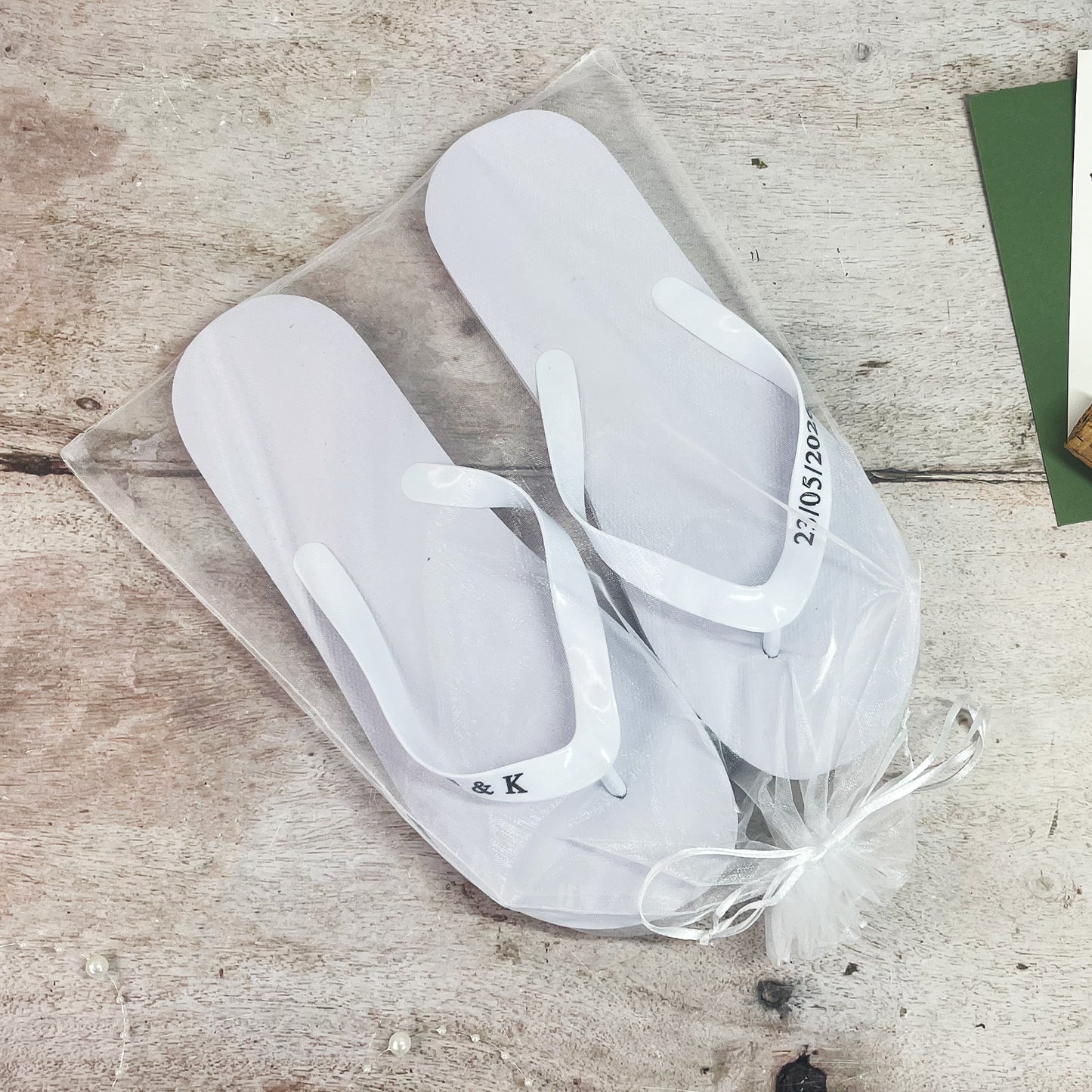 Personalised Wedding Flip Flops