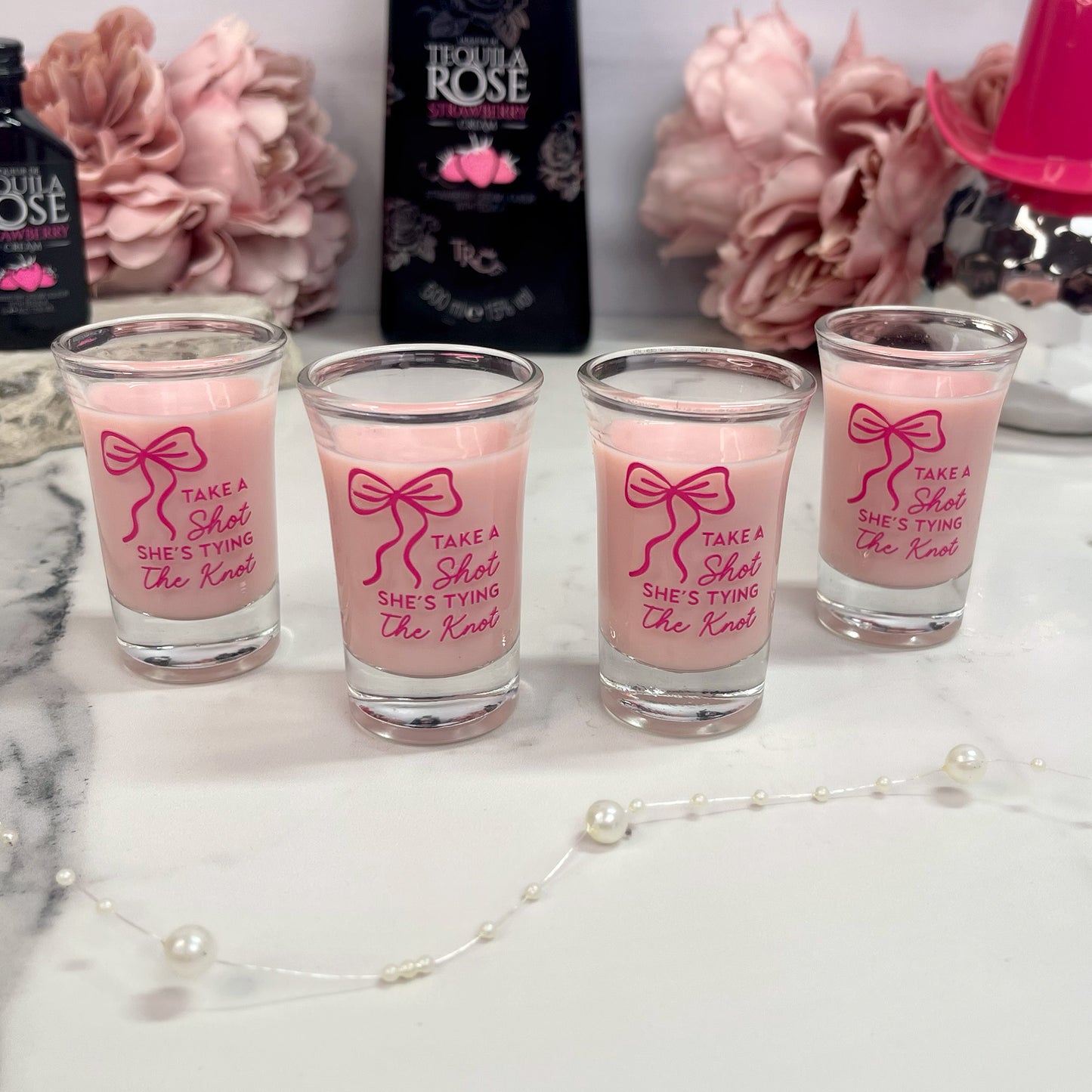 Take A Shot She's Tying The Knot Shot Glasses