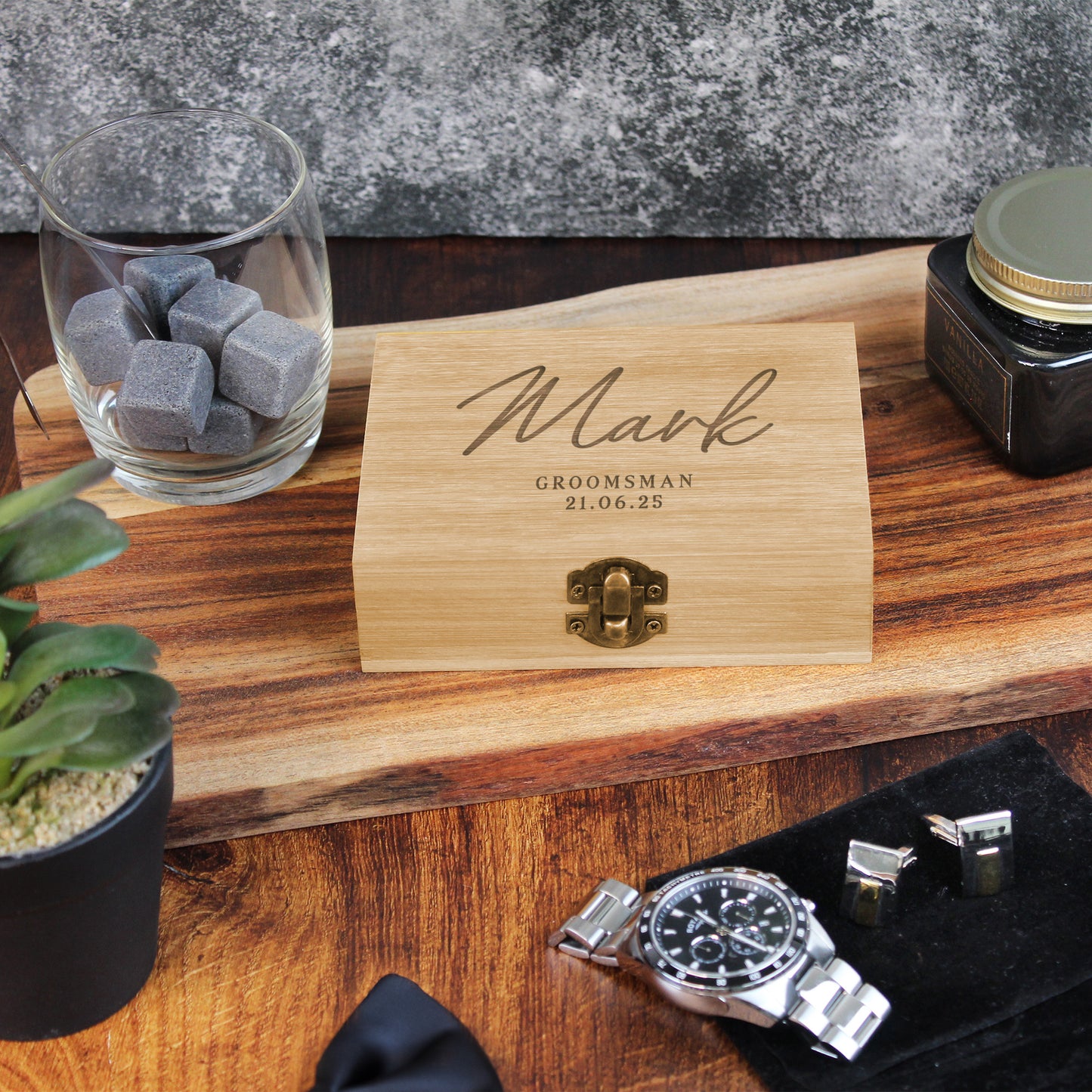 Personalised Groomsman Whiskey Stones
