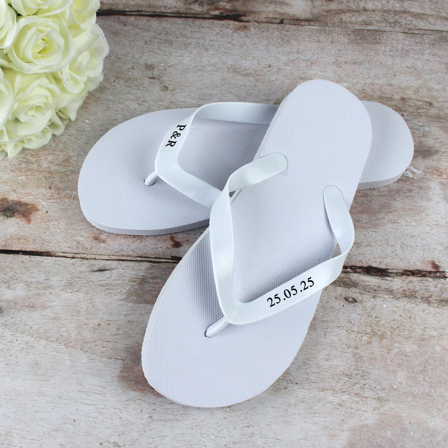 Personalised Wedding Flip Flops