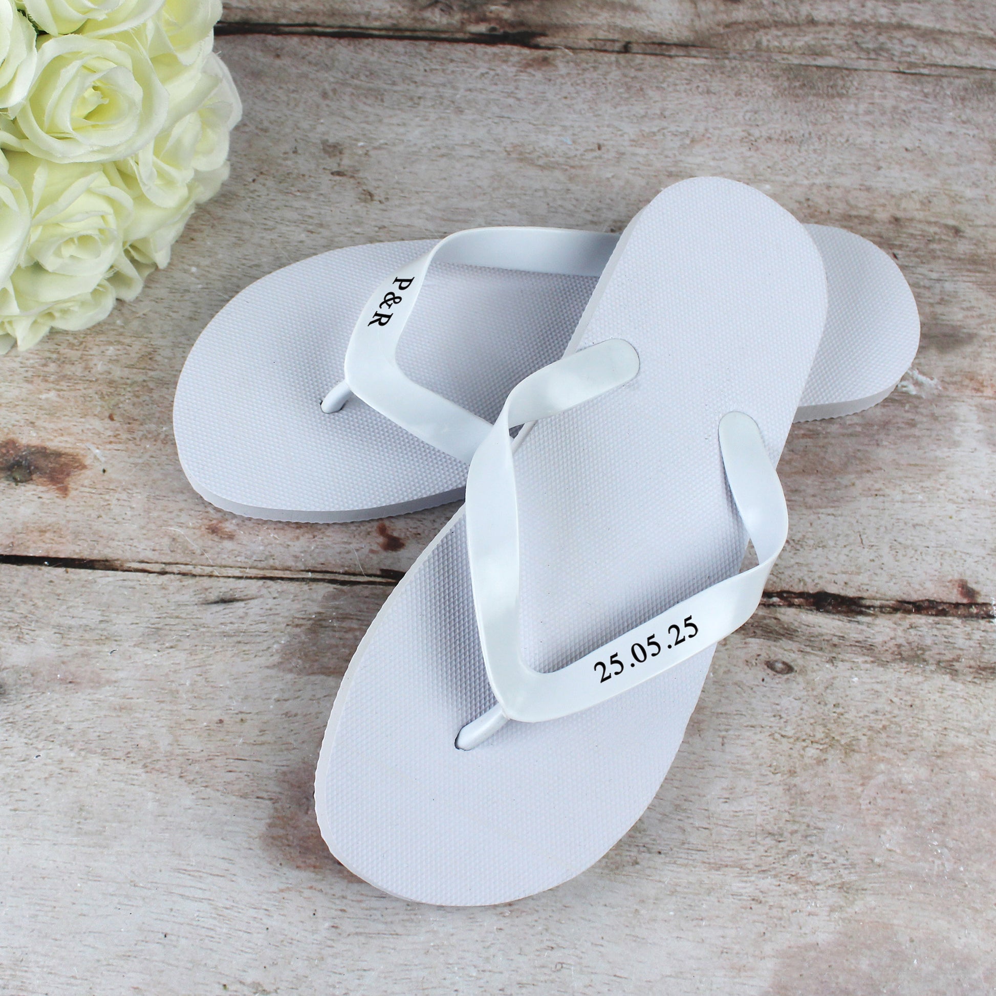 Personalised Wedding Flip Flops
