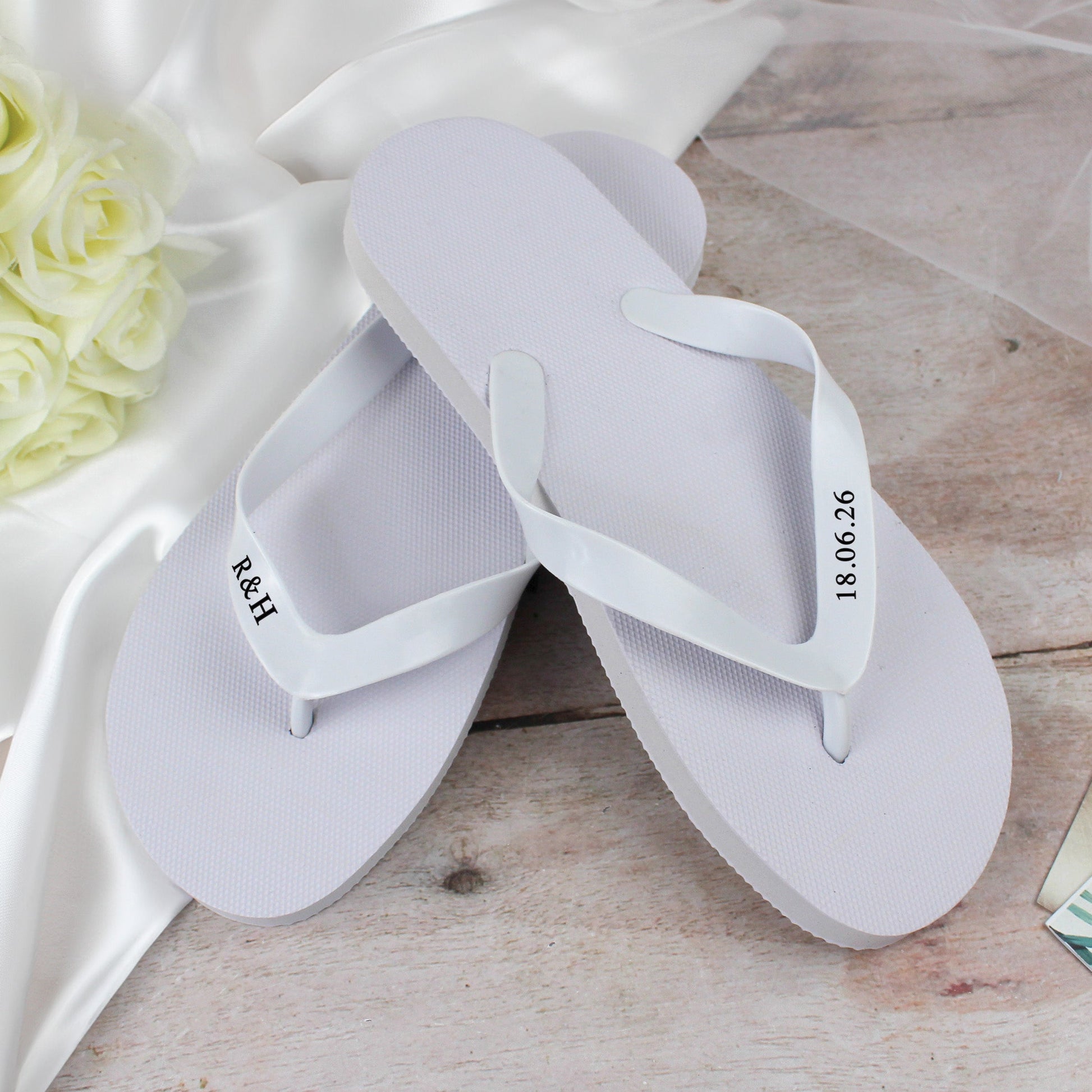 Personalised Wedding Flip Flops