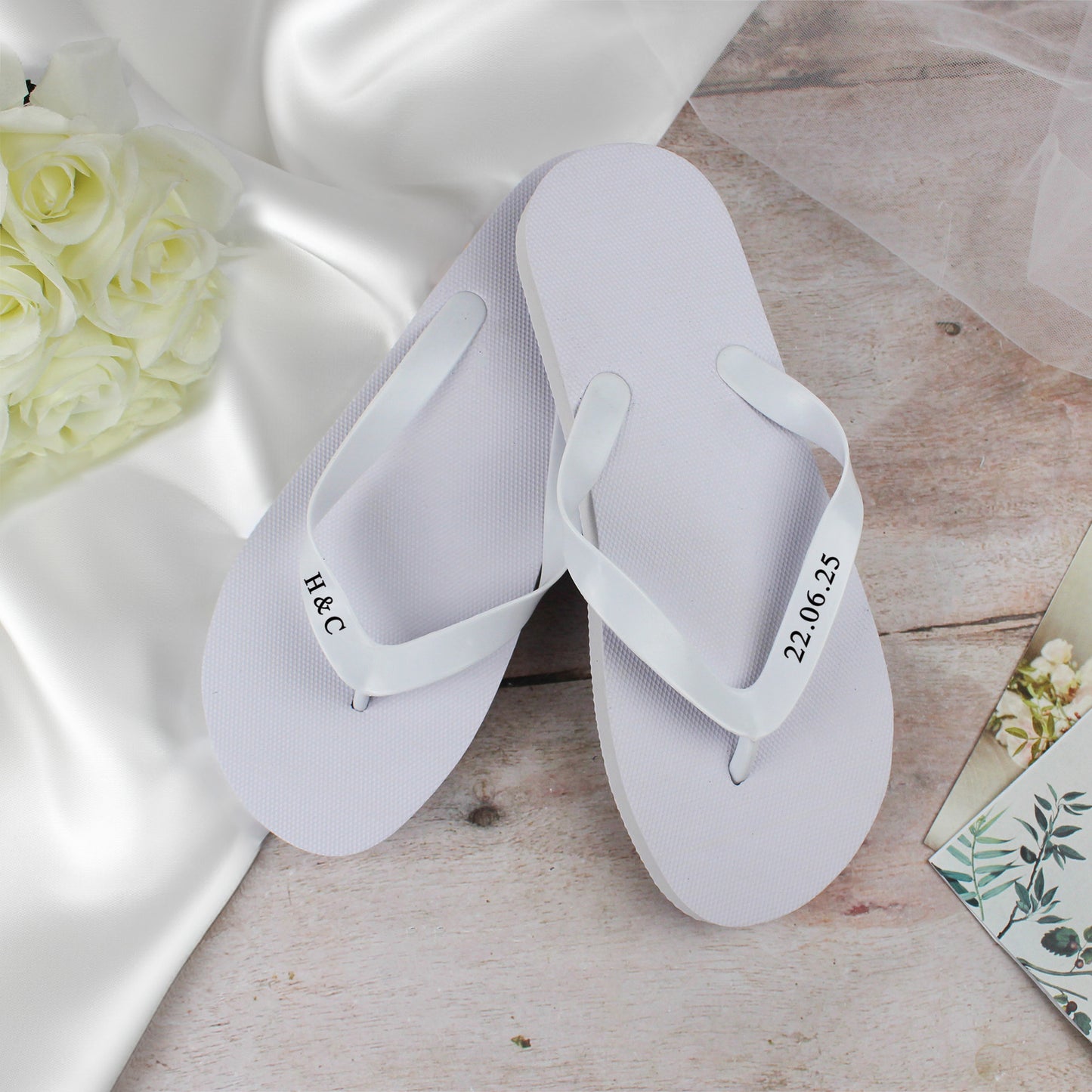 Personalised Wedding Flip Flops