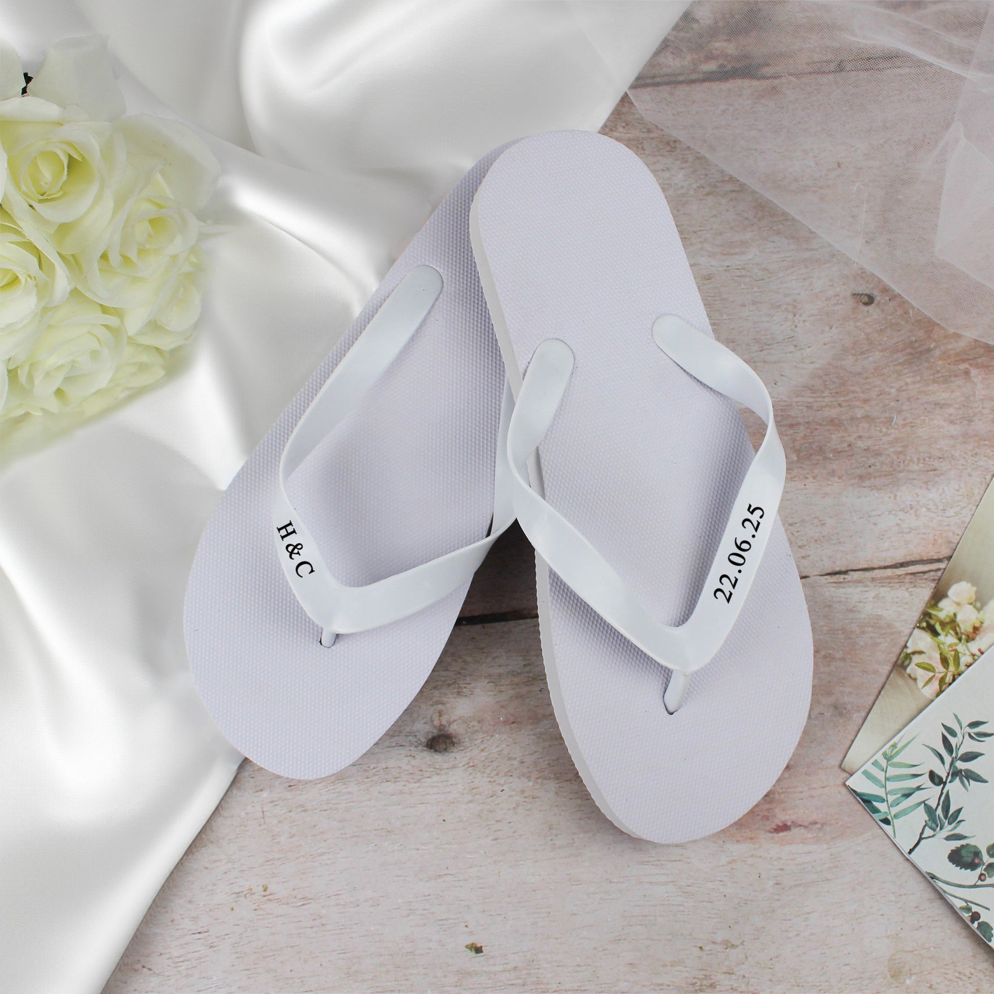 Personalised Wedding Flip Flops