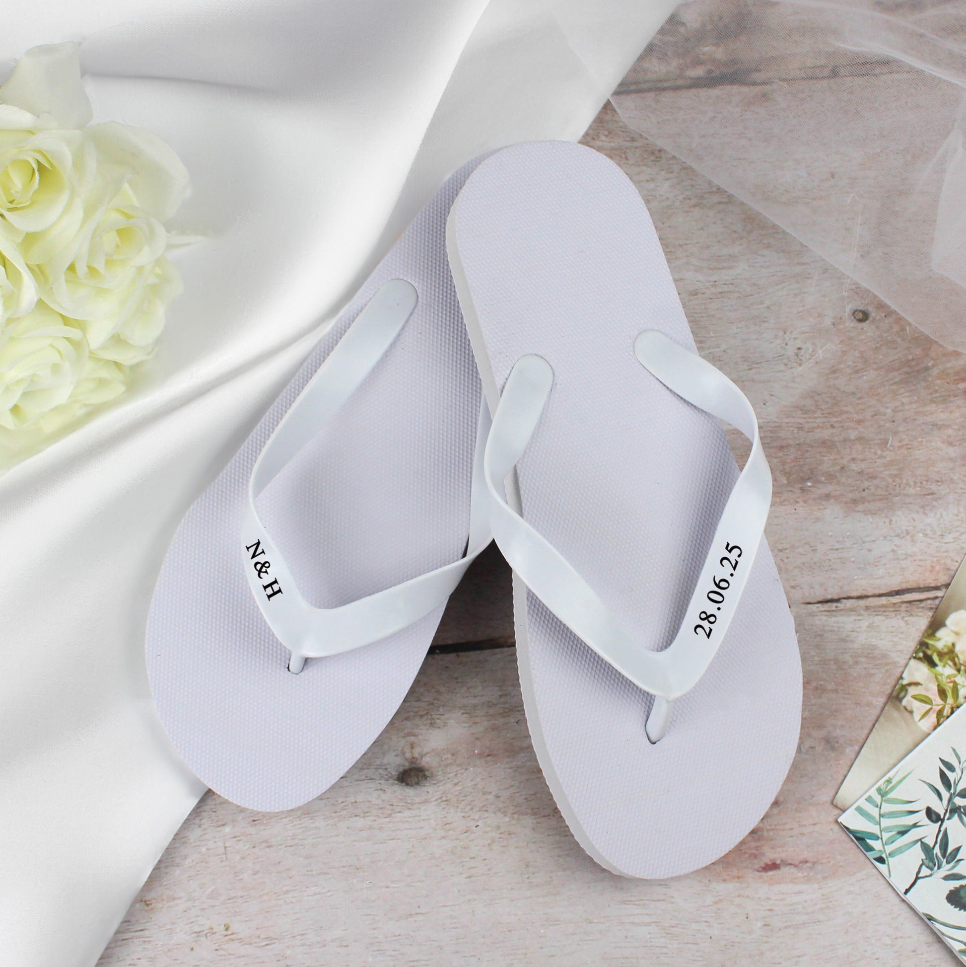 Personalised Wedding Flip Flops