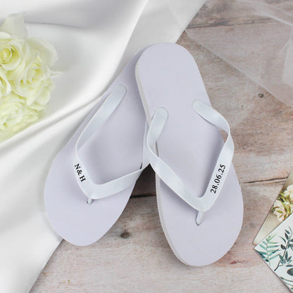Personalised Wedding Flip Flops