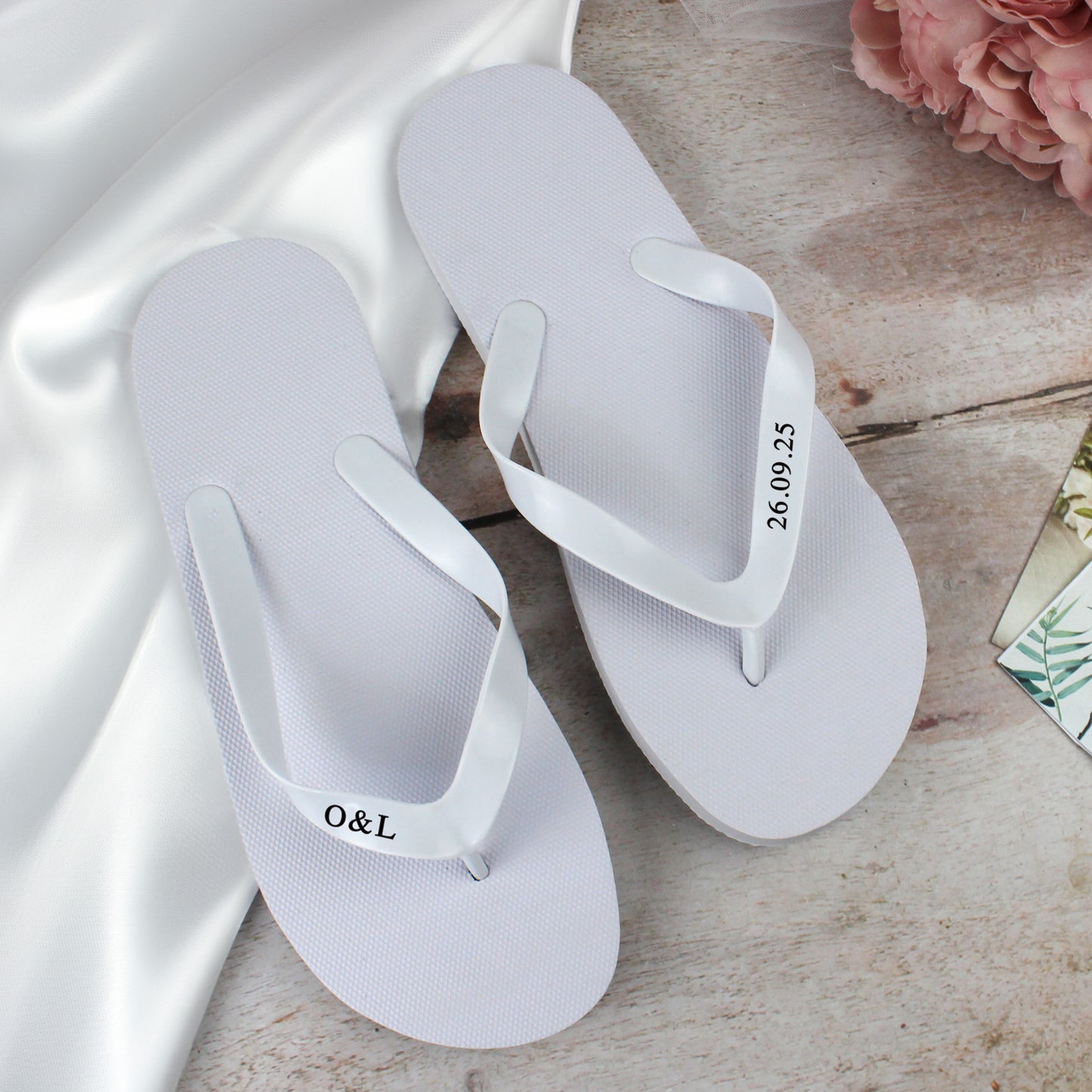 Personalised Wedding Flip Flops