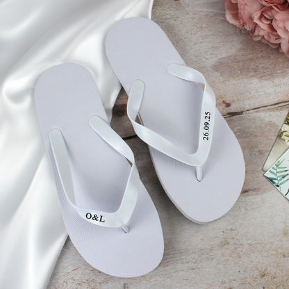 Personalised Wedding Flip Flops