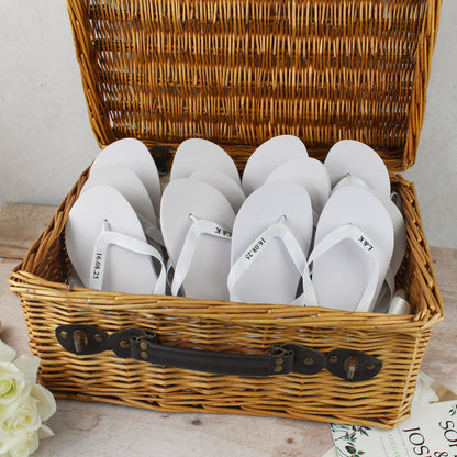 Personalised Wedding Flip Flops
