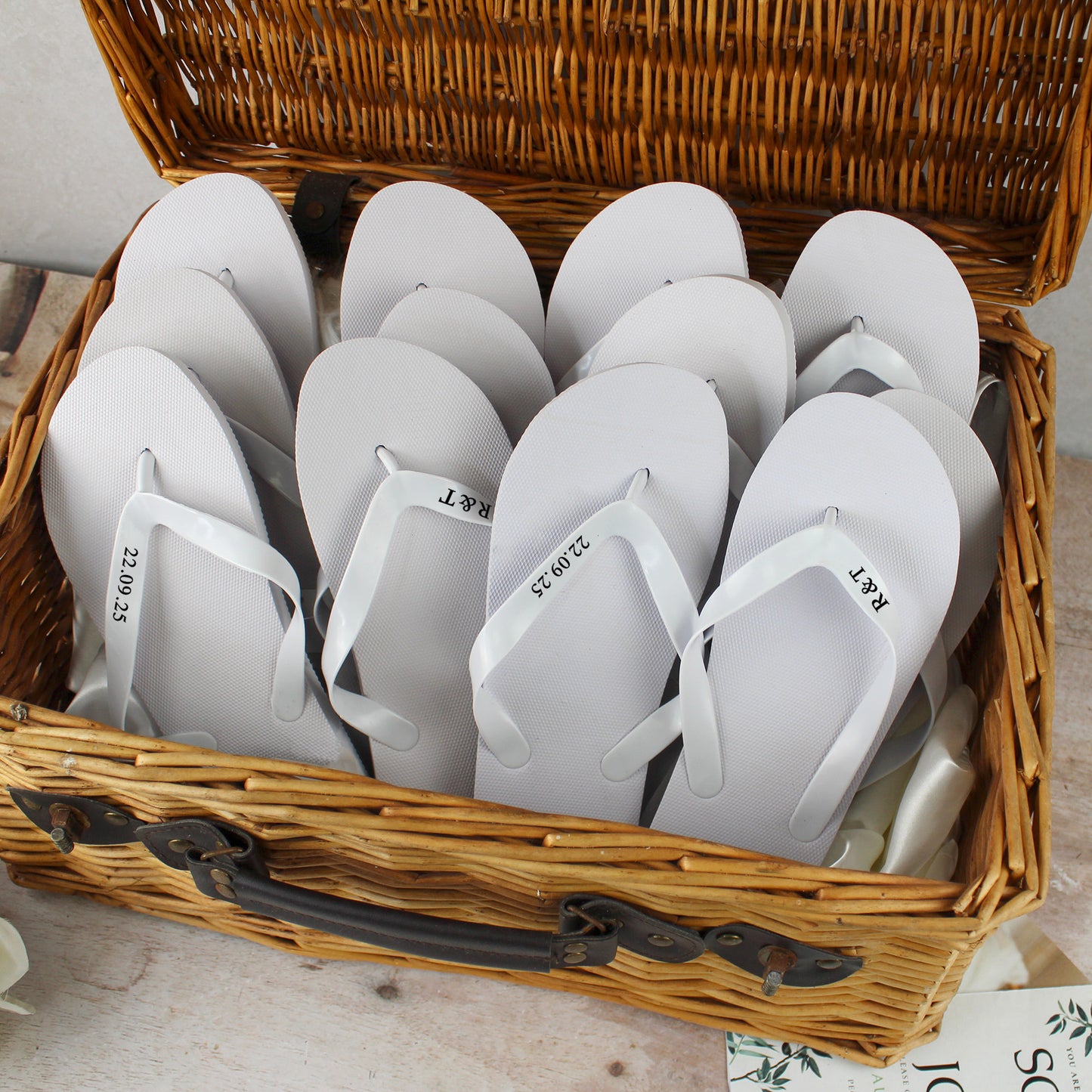 Personalised Wedding Flip Flops