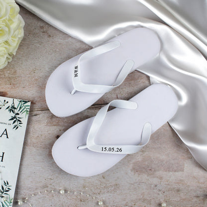 Personalised Wedding Flip Flops