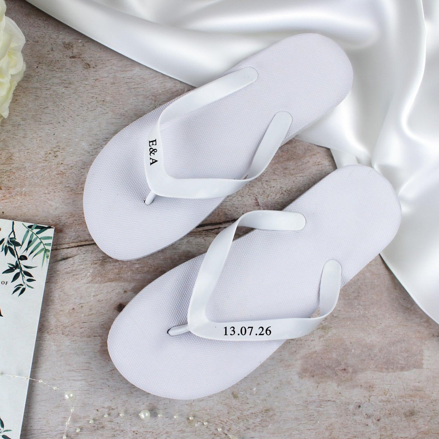 Personalised Wedding Flip Flops