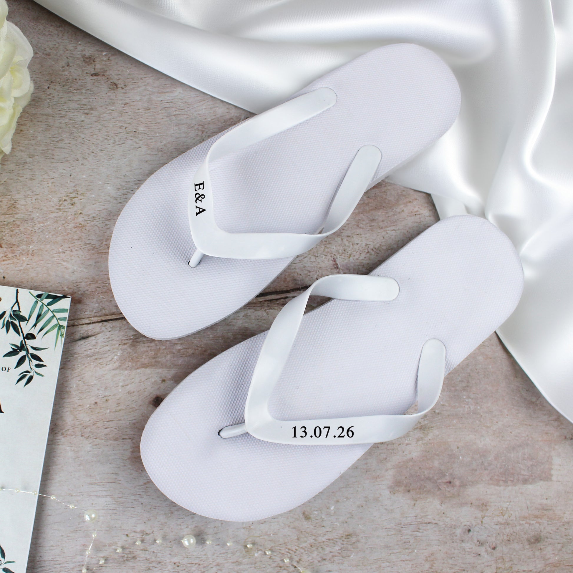 Personalised Wedding Flip Flops