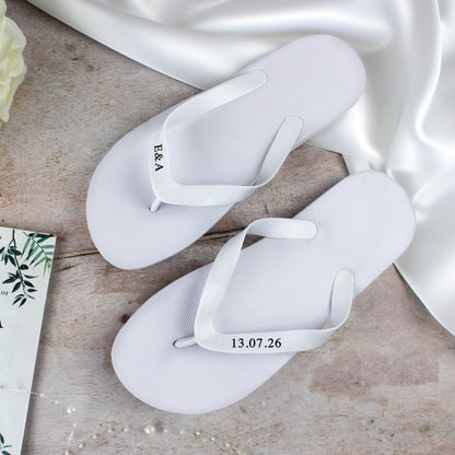 Personalised Wedding Flip Flops