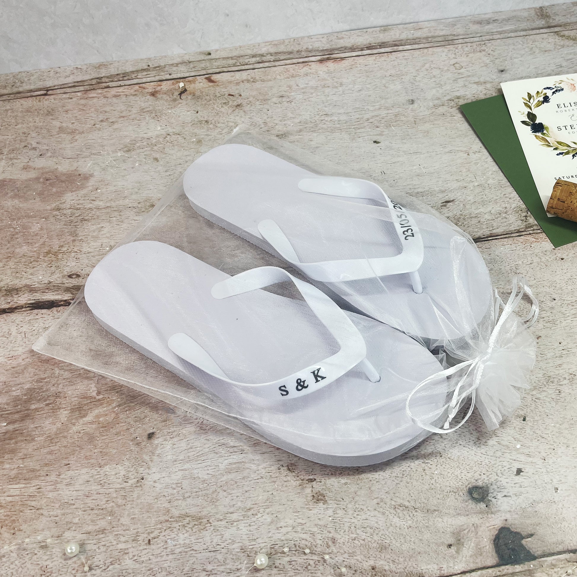 Personalised Wedding Flip Flops