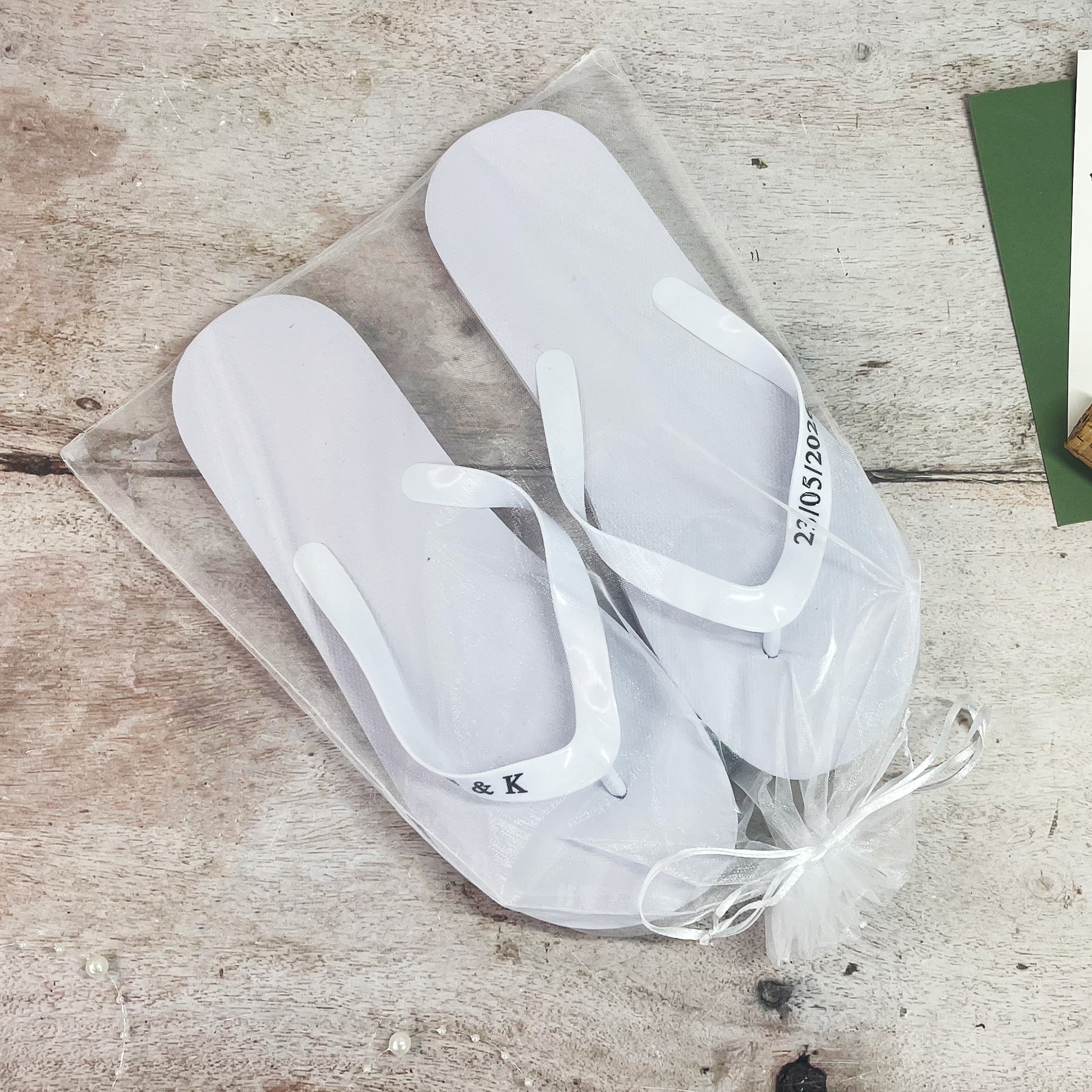 Personalised Wedding Flip Flops
