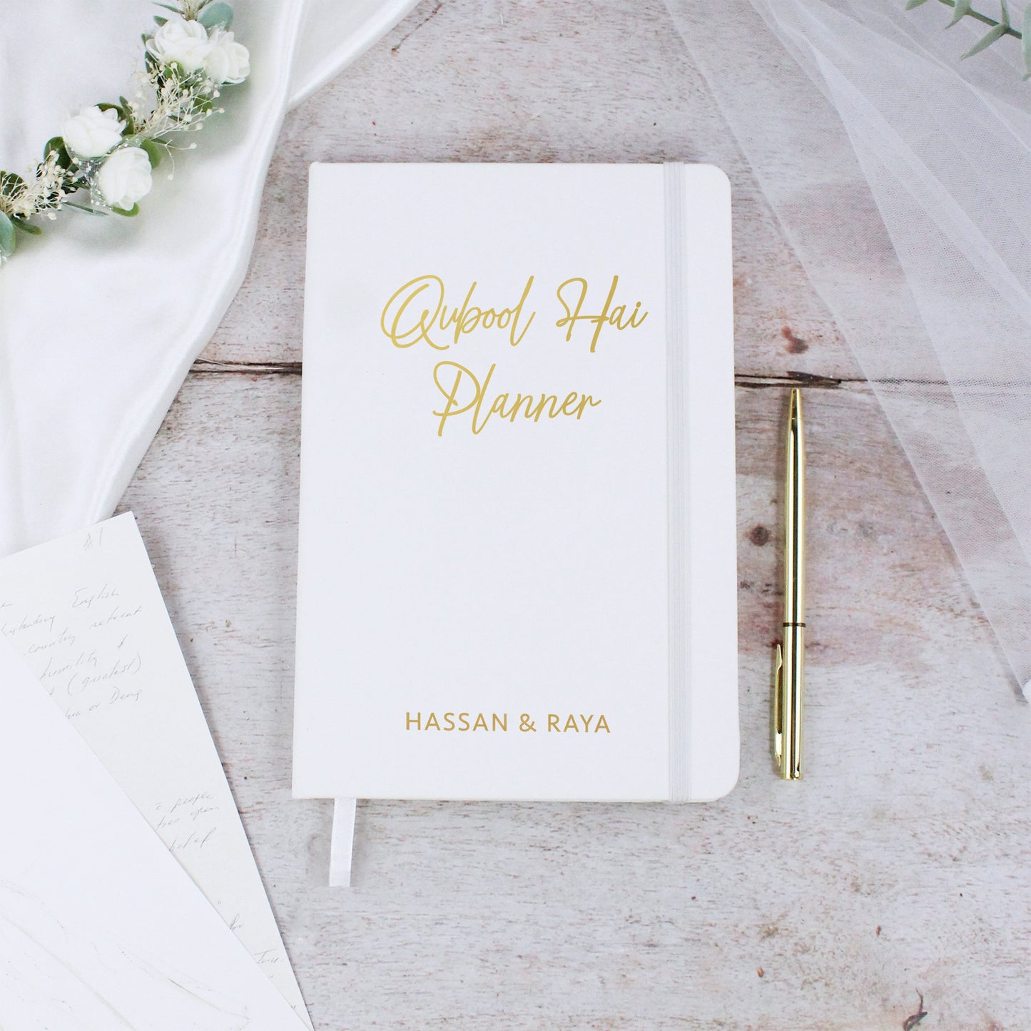 Personalised A5 Lined Quabool Hai Planner