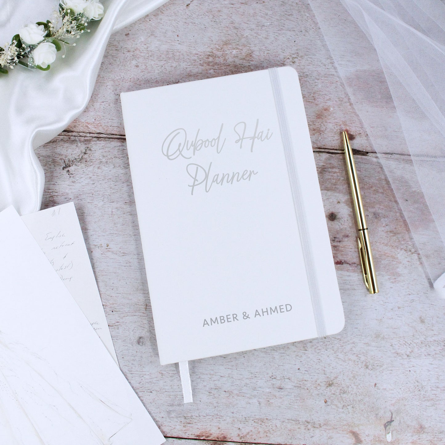Personalised A5 Lined Quabool Hai Planner