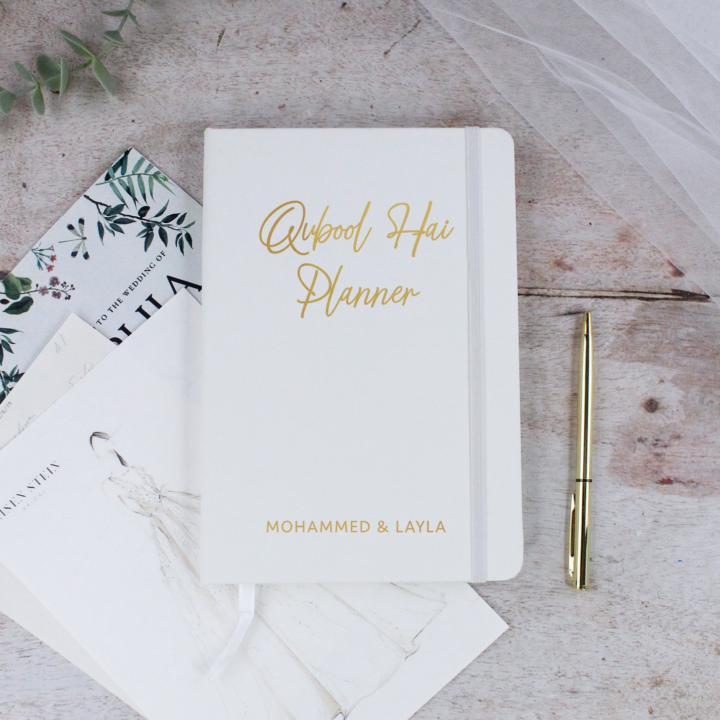 Personalised A5 Lined Quabool Hai Planner
