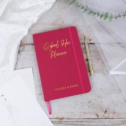 Personalised A5 Lined Quabool Hai Planner