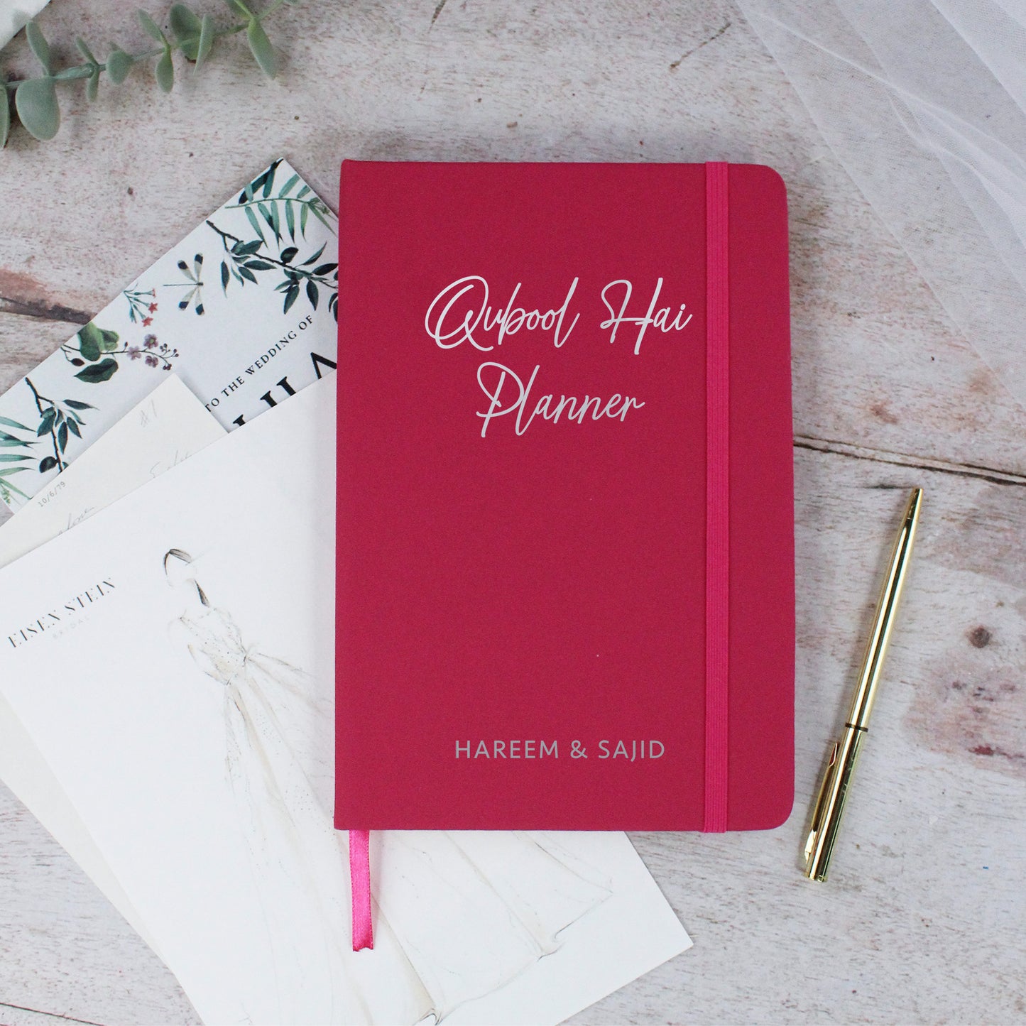 Personalised A5 Lined Quabool Hai Planner