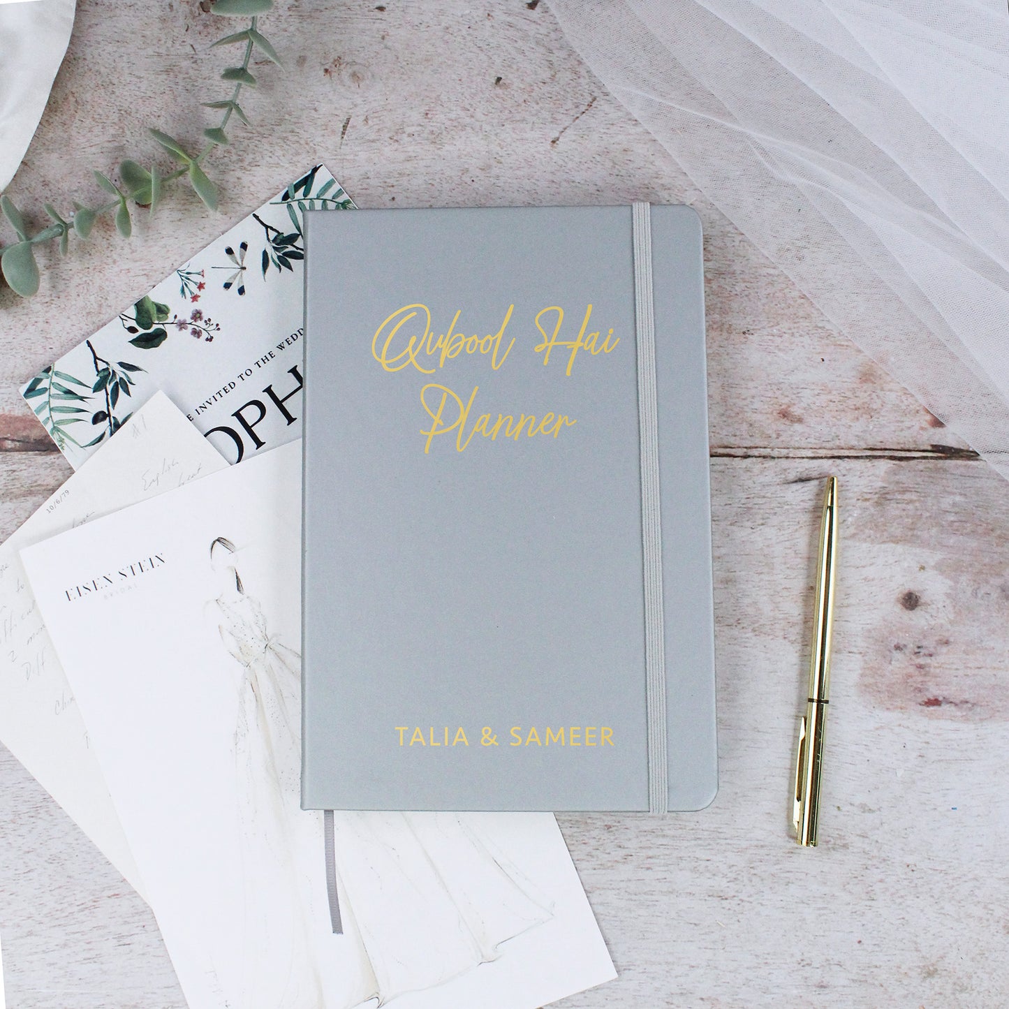 Personalised A5 Lined Quabool Hai Planner