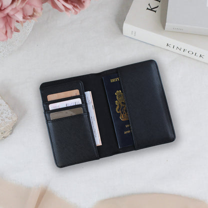 Personalised PU Leather Mr & Mrs Passport Luggage Tag Set