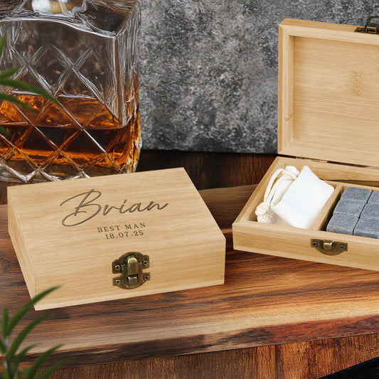 Personalised Groomsman Whiskey Stones