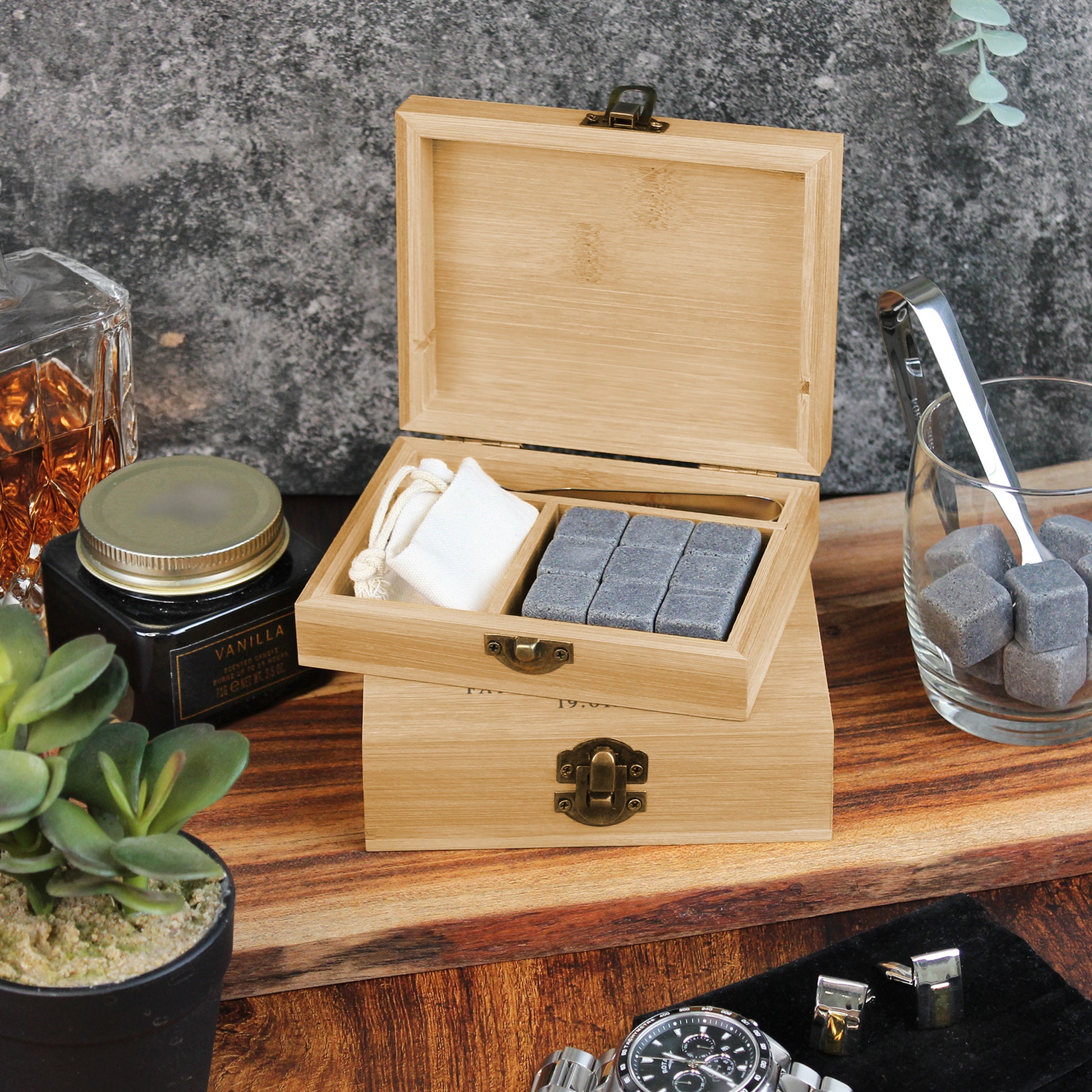 Personalised Groomsman Whiskey Stones