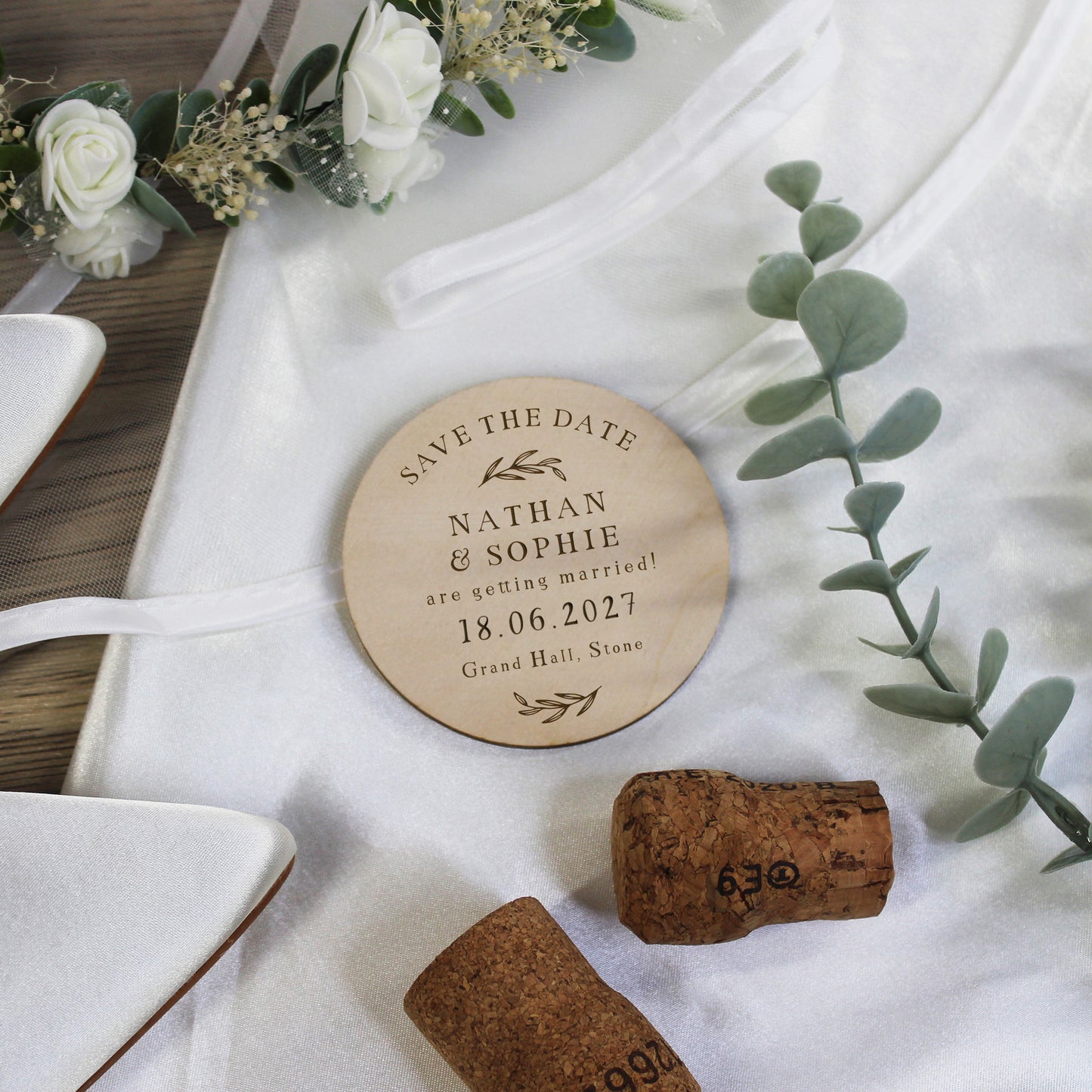 Personalised Floral Save The Date Magnets