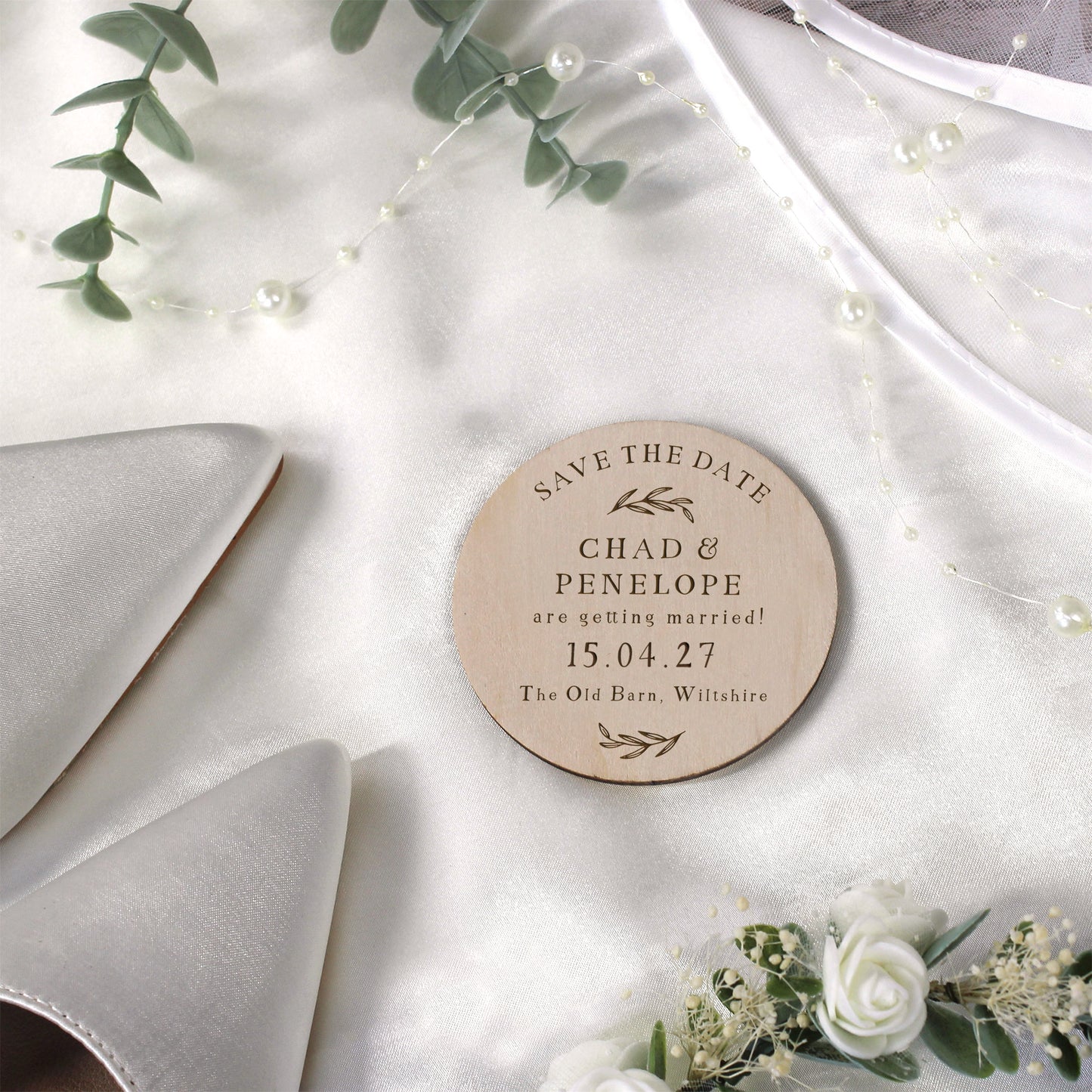Personalised Floral Save The Date Magnets