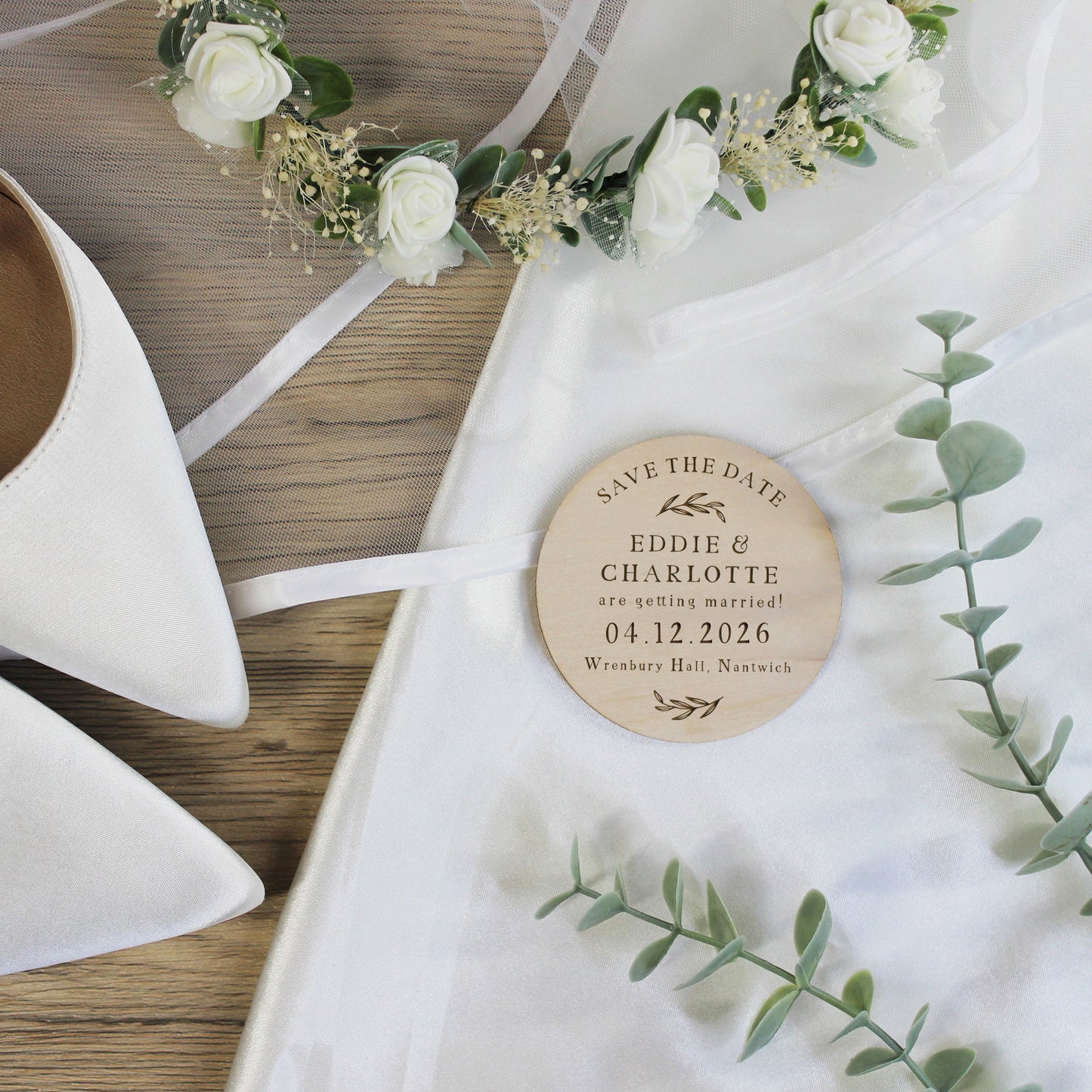 Personalised Floral Save The Date Magnets