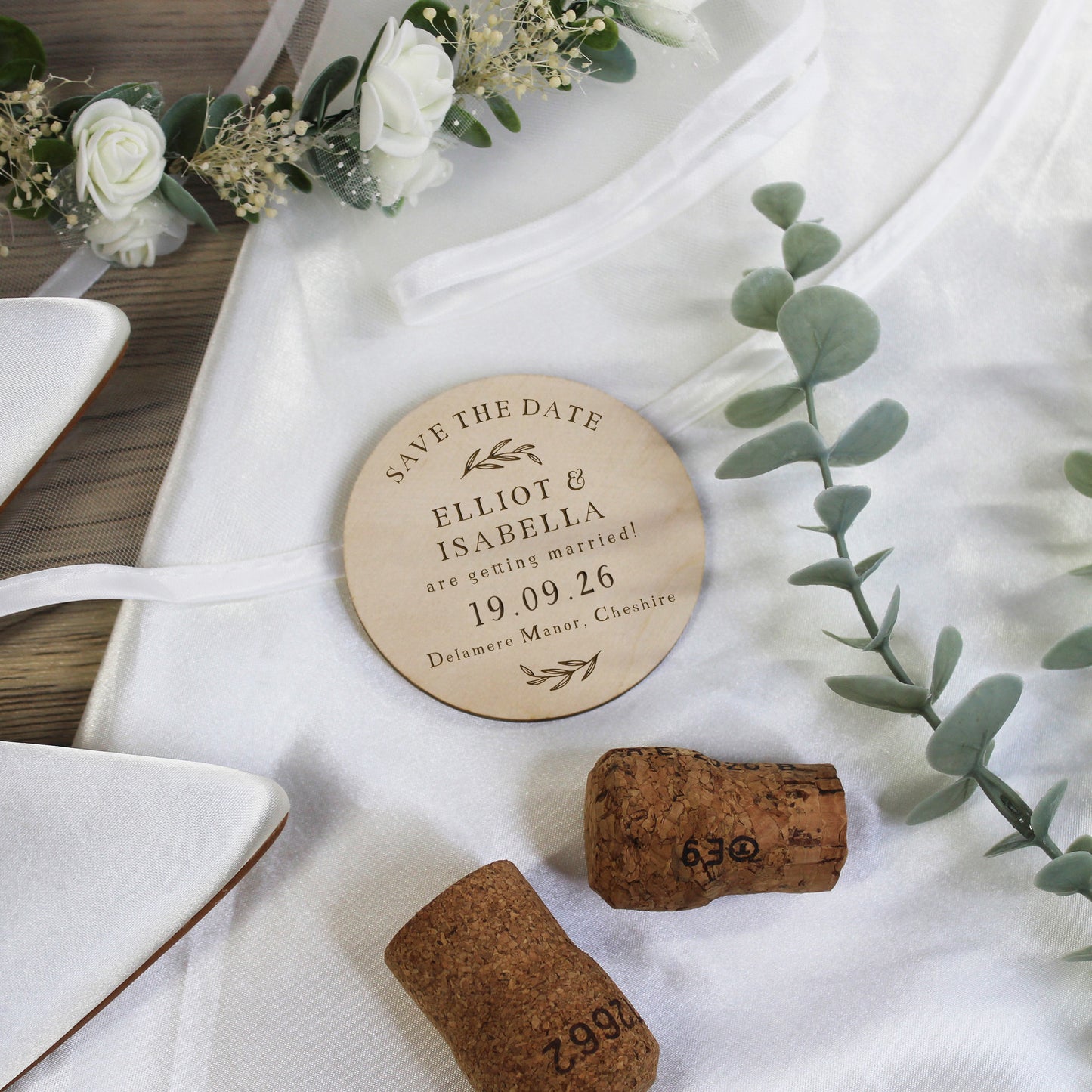 Personalised Floral Save The Date Magnets