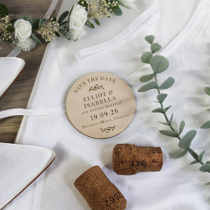 Personalised Floral Save The Date Magnets