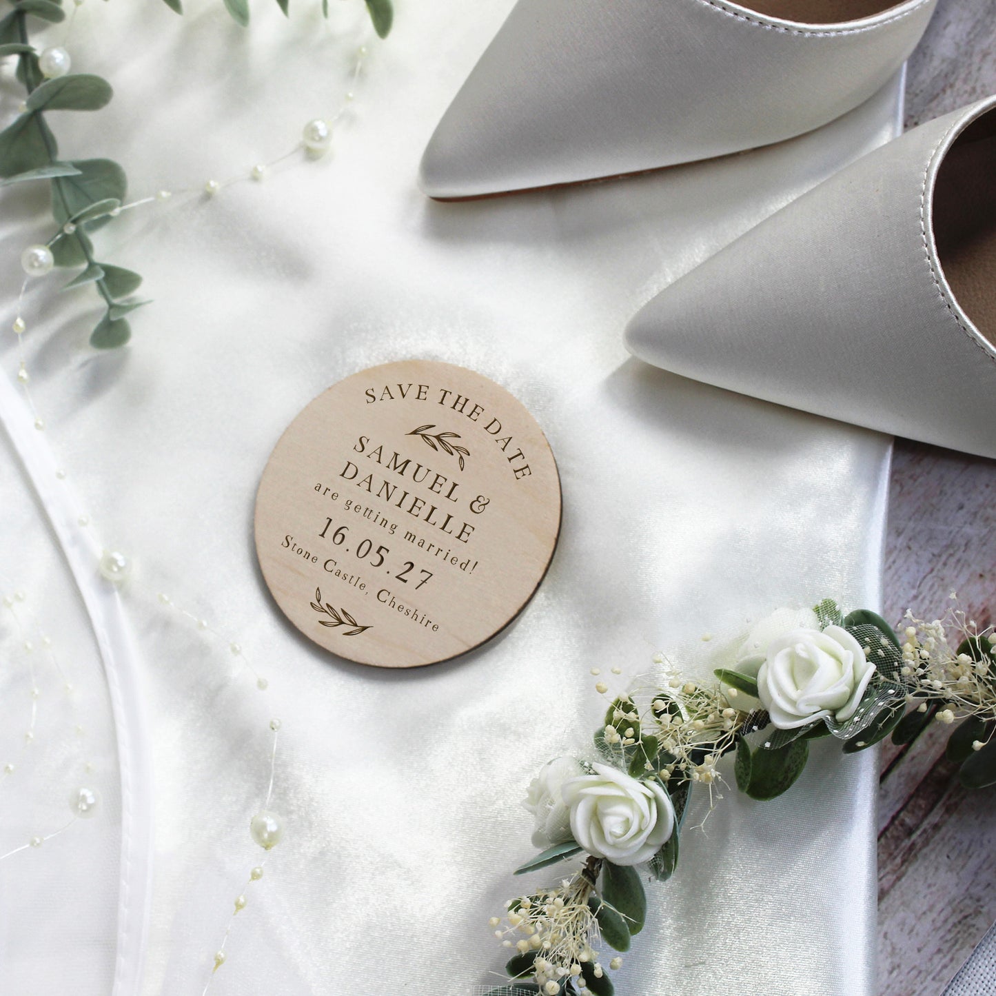 Personalised Floral Save The Date Magnets