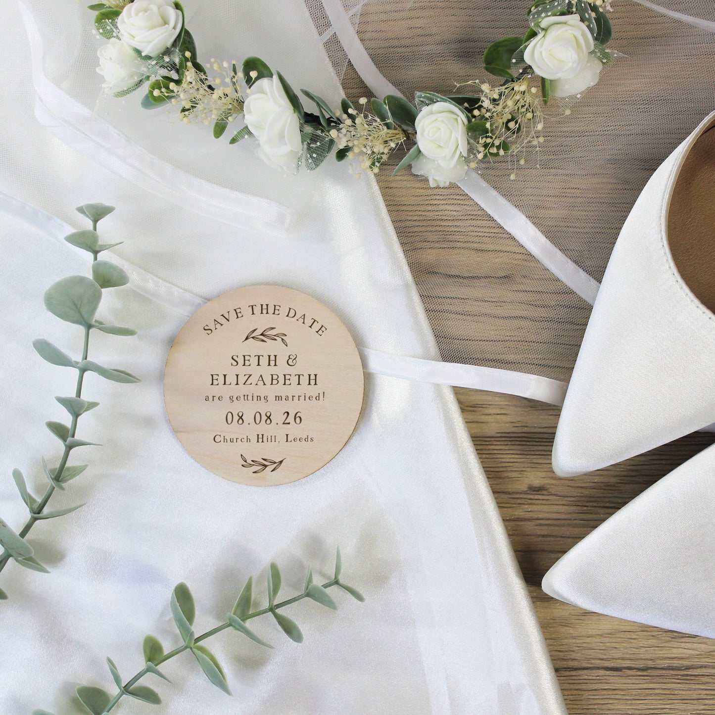 Personalised Floral Save The Date Magnets