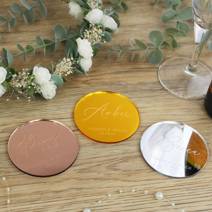 Personalised Acrylic Table Place Names
