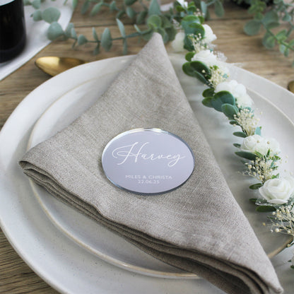 Personalised Acrylic Table Place Names