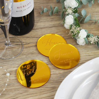 Personalised Acrylic Table Place Names